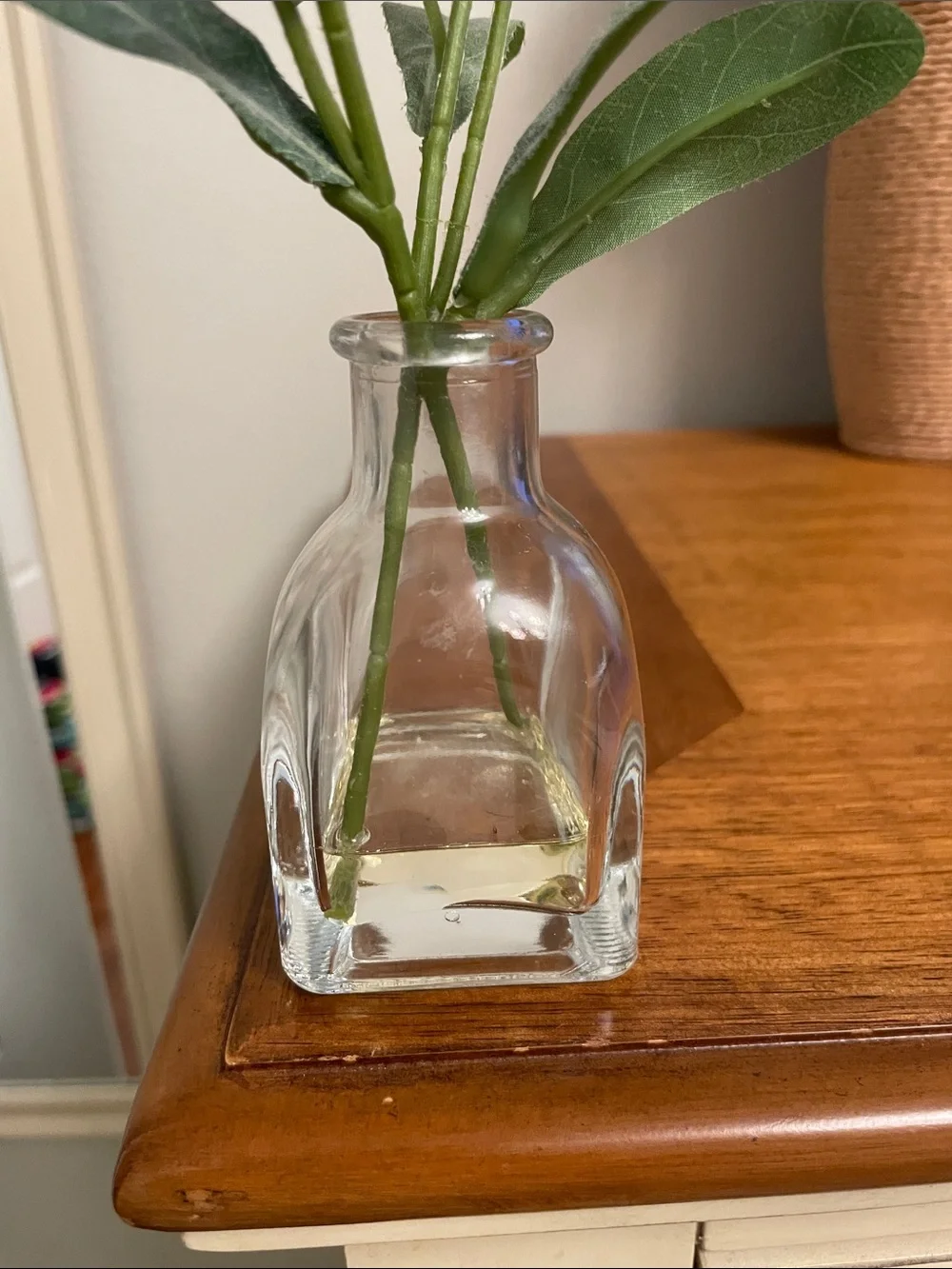 Hearth & Hand with Magnolia Faux Thistle Arrangement in Glass Vase with Resin